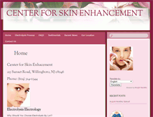 Tablet Screenshot of centerforskinenhancement.com